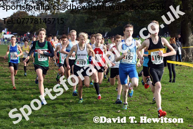 Boys under-15s Northern Cross Country Relays. Photo: David T. Hewitson/Sports for All Pics